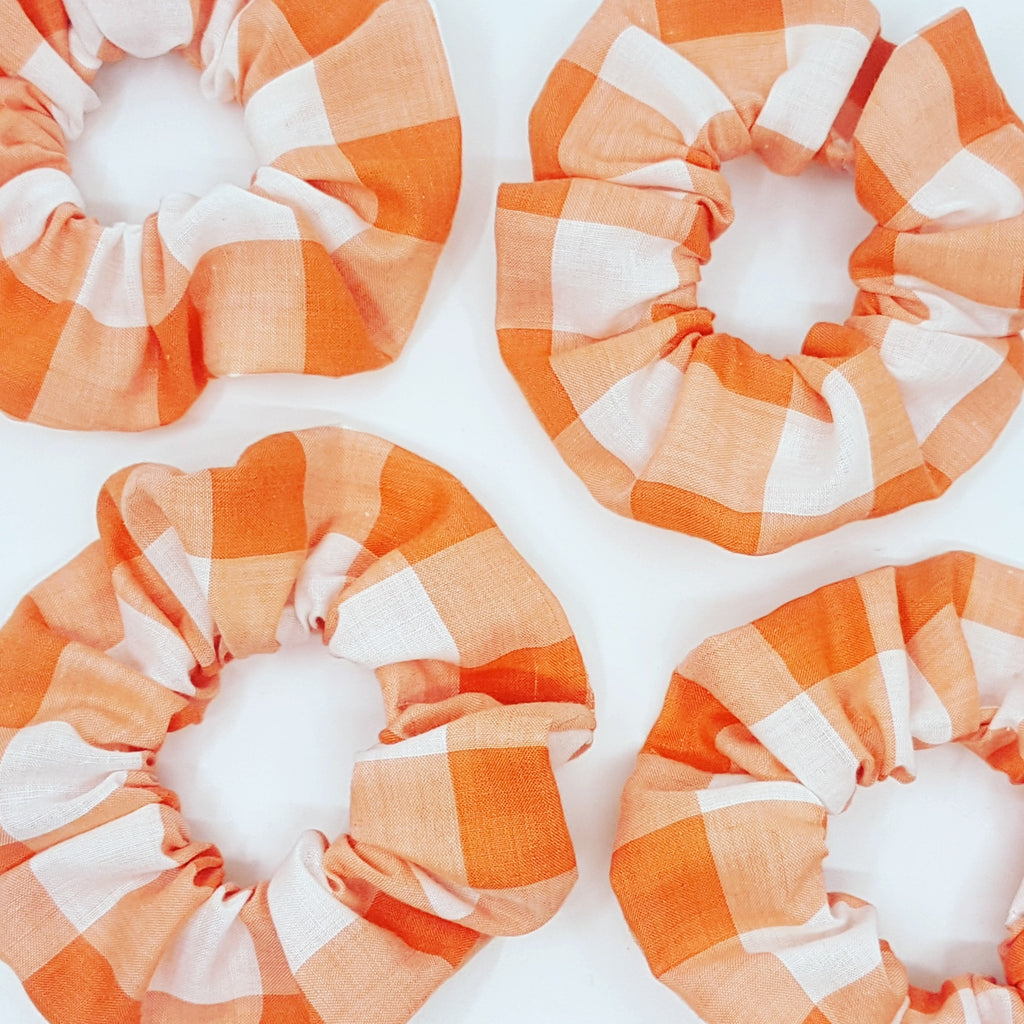 pumpkin plaid | scrunchie