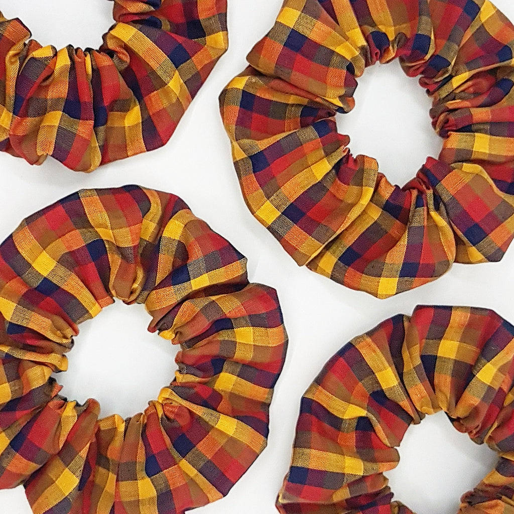 aurora plaid | scrunchie