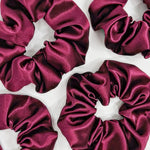 winey | satin scrunchie