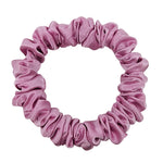 rose | wide elastic mini satin scrunchie