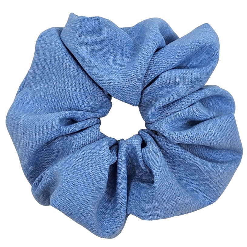 sky | jumbo linen scrunchie