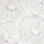 snow linen | scrunchie