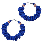 sapphire | scrunchie hoop earrings