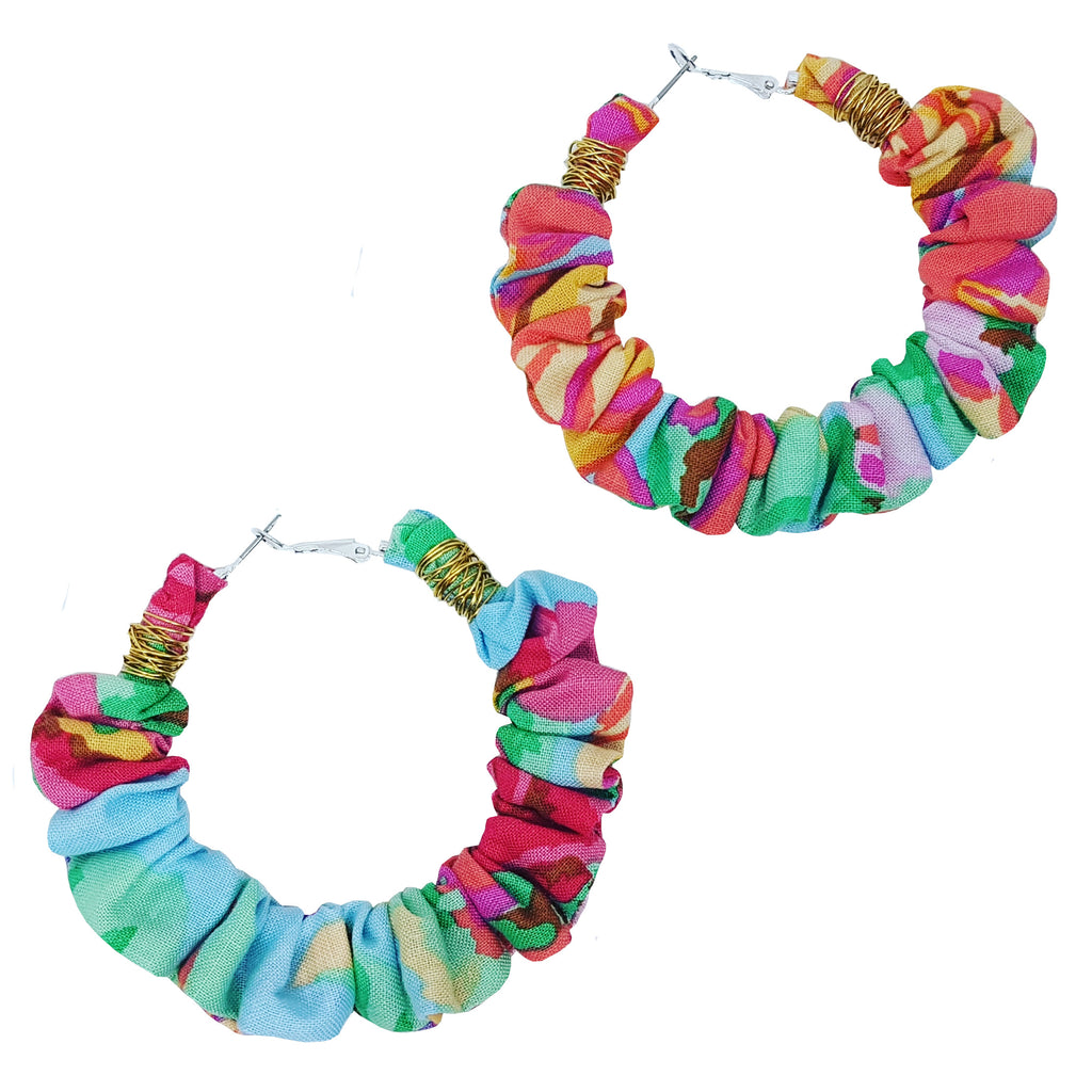 lilly | scrunchie hoop earrings