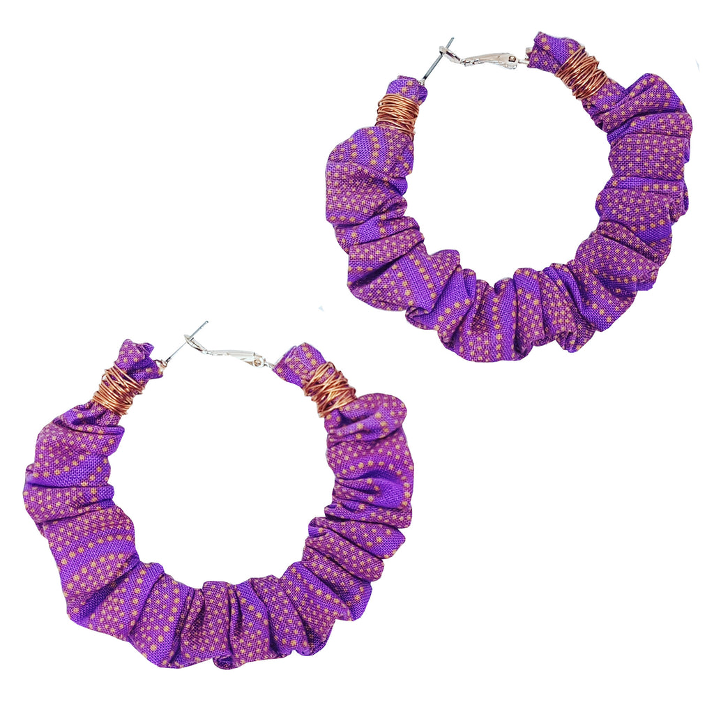 periwinkle | scrunchie hoop earrings