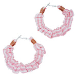 candy hamptons | scrunchie hoop earrings