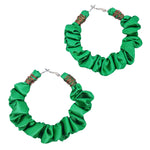 jade | scrunchie hoop earrings