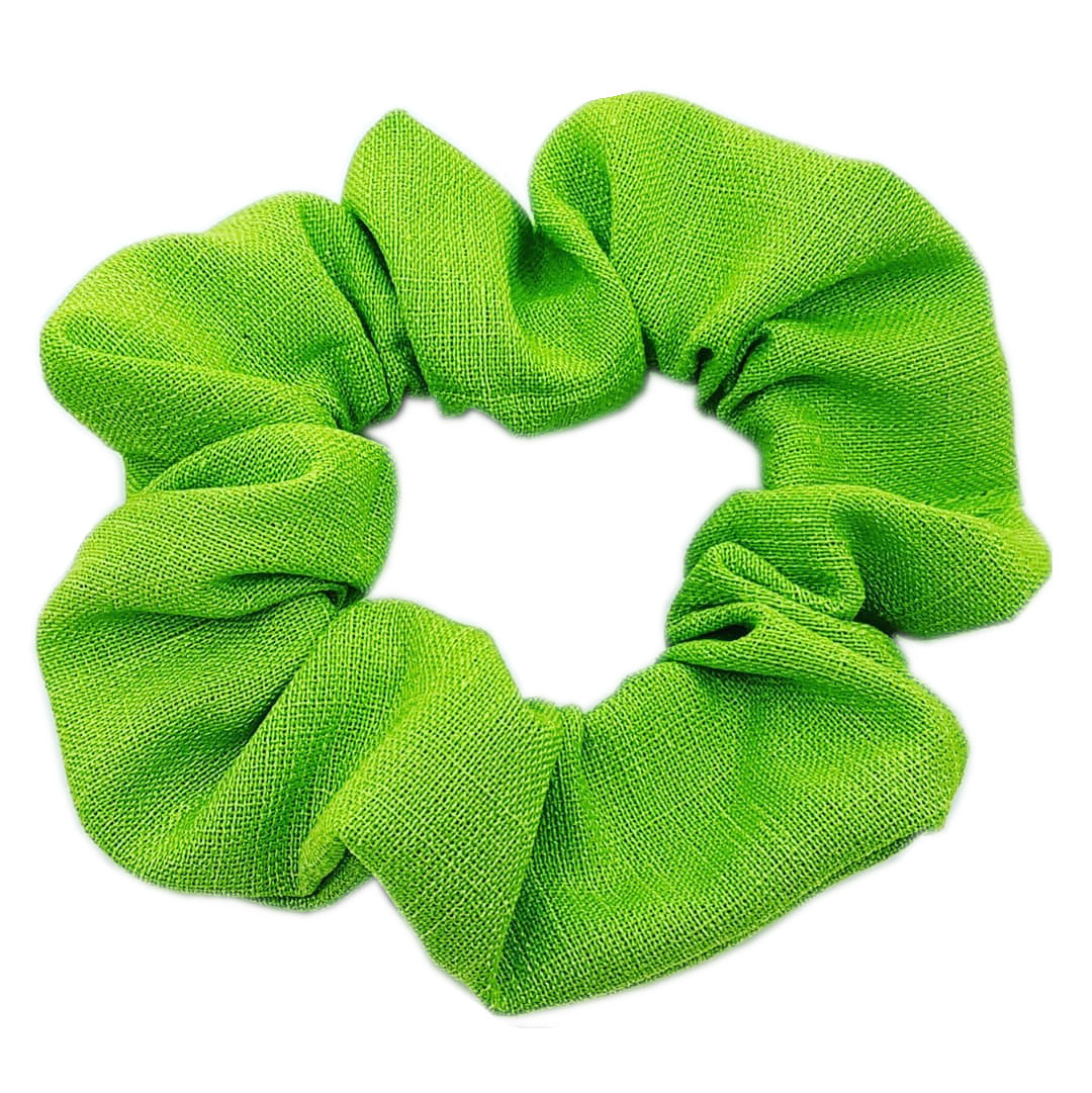 lime linen | scrunchie