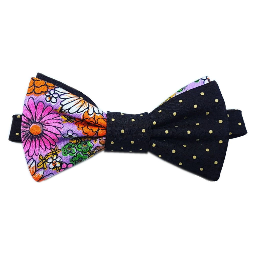 mocha blossom | deluxe bow tie